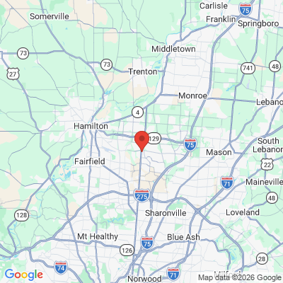 Map to  office in West Chester, OH