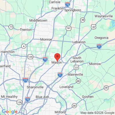 Map to  office in Mason, OH