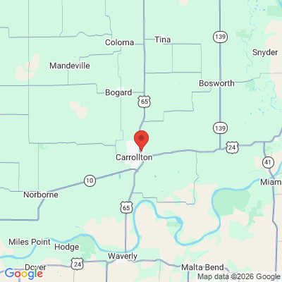 Map to  office in Carrollton, MO