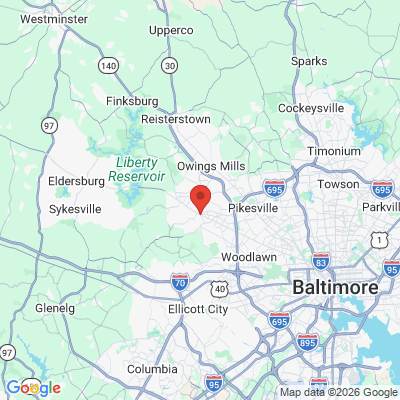 Map to  office in Randallstown, MD