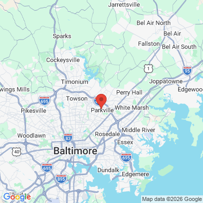 Map to  office in Parkville, MD