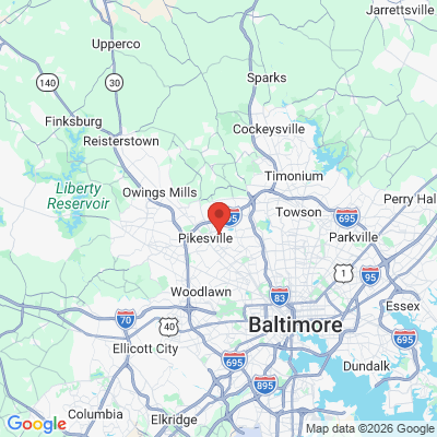 Map to  office in Pikesville, MD