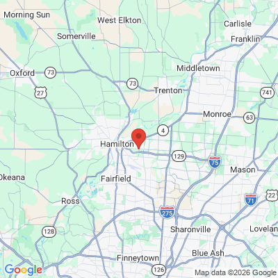 Map to  office in Fairfield, OH