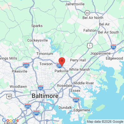 Map to  office in Parkville, MD