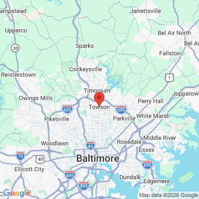 Map to  office in Towson, MD