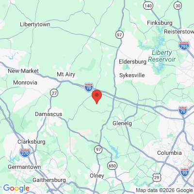 Map to  office in Woodbine, MD
