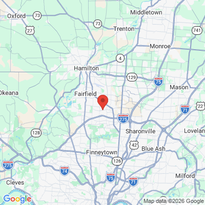 Map to  office in Fairfield, OH