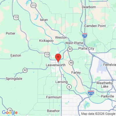 Map to  office in Leavenworth, KS