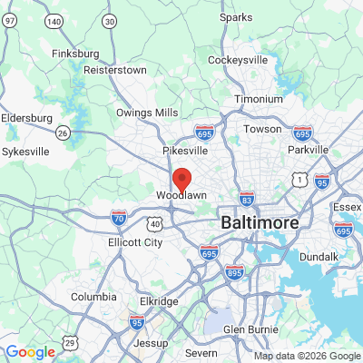 Map to  office in Woodlawn, MD