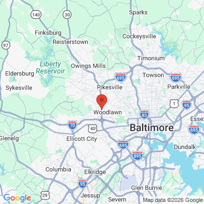 Map to  office in Catonsville, MD