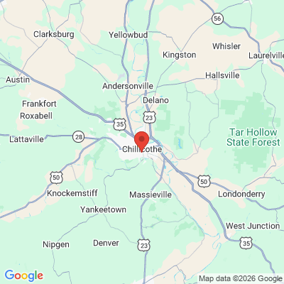 Map to  office in Chillicothe, OH