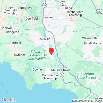 Map to  office in Millville, NJ