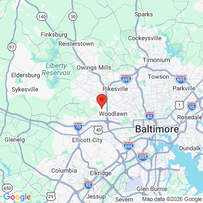 Map to  office in Windsor Mill, MD