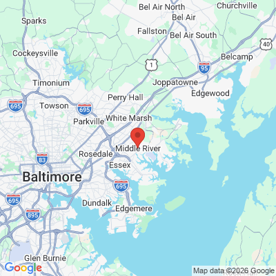 Map to  office in Middle River, MD