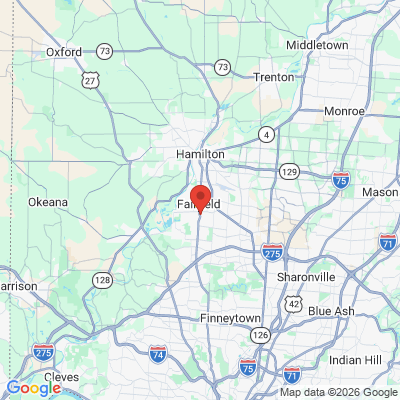 Map to  office in Fairfield, OH