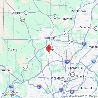 Map to  office in Fairfield, OH