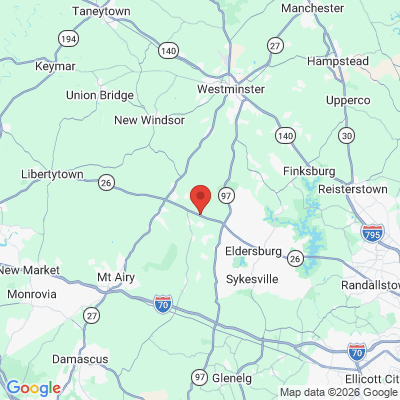 Map to  office in Sykesville, MD