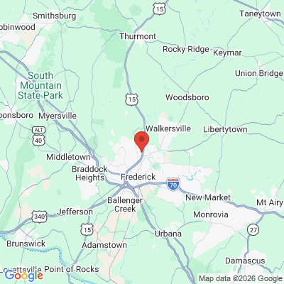 Map to  office in Frederick, MD