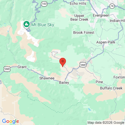 Map to  office in Bailey, CO