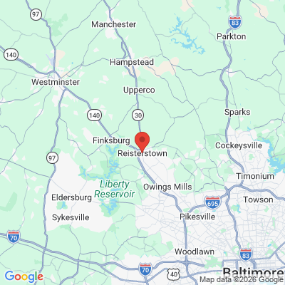 Map to  office in Reisterstown, MD