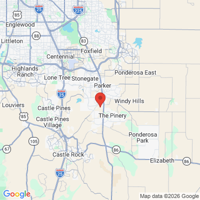 Map to  office in Parker, CO