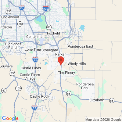 Map to  office in Parker, CO