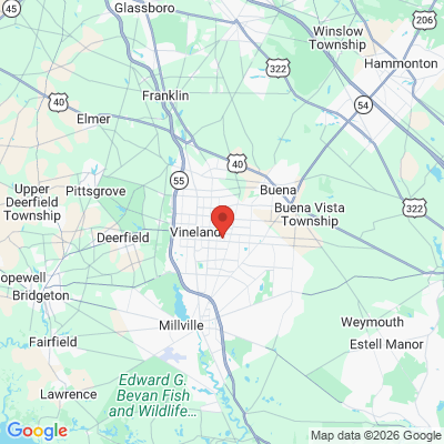 Map to  office in Vineland, NJ