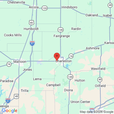 Map to  office in Charleston, IL