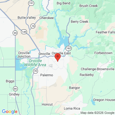 Map to  office in Oroville, CA