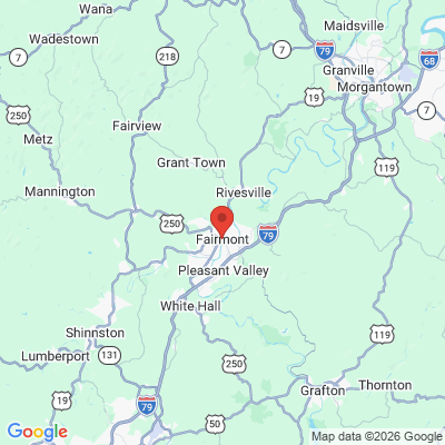 Map to  office in Fairmont, WV