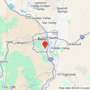 Map to The Smile Shop office in Reno, NV