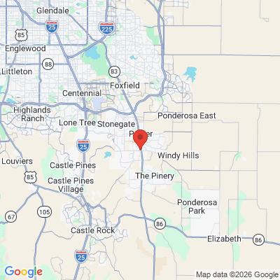 Map to  office in Parker, CO