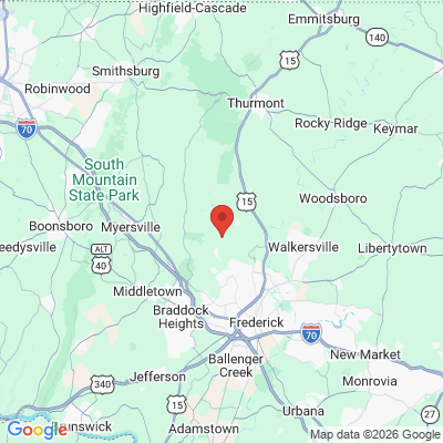 Map to  office in Frederick, MD