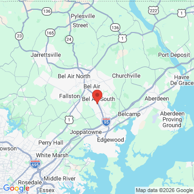 Map to  office in Bel Air, MD
