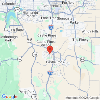 Map to Pediatric Denticare office in Castle Rock, CO