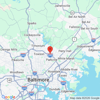 Map to  office in Parkville, MD