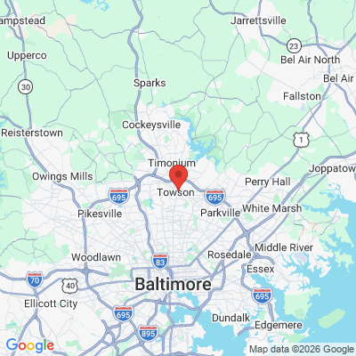Map to  office in Towson, MD