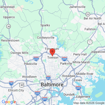 Map to  office in Towson, MD