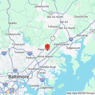 Map to  office in Perry Hall, MD