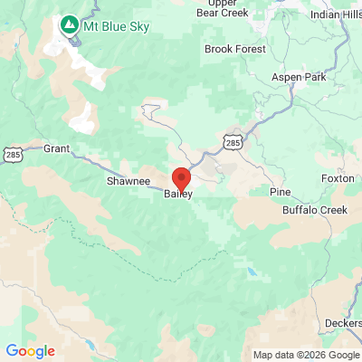 Map to  office in Bailey, CO