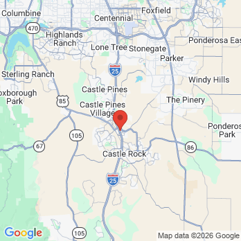 Map to Aspen Creek Dental office in Castle Rock, CO