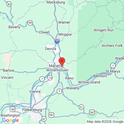 Map to  office in Marietta, OH