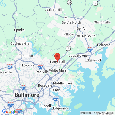 Map to  office in Perry Hall, MD