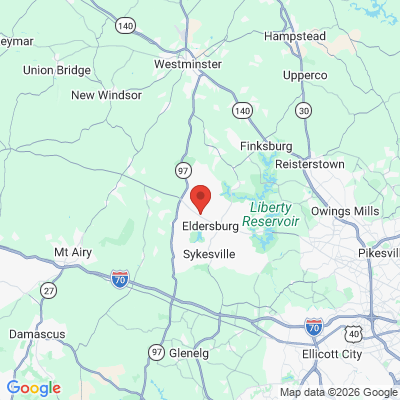 Map to  office in Eldersburg, MD