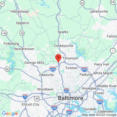 Map to  office in Lutherville Timonium, MD
