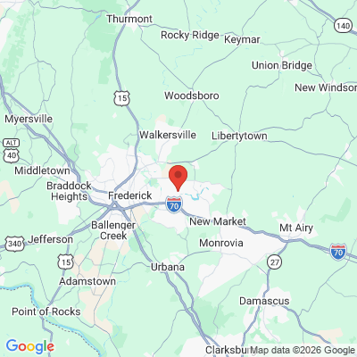Map to  office in Frederick, MD