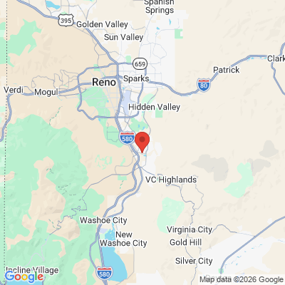 Map to Desert Valley Dental office in Reno, NV
