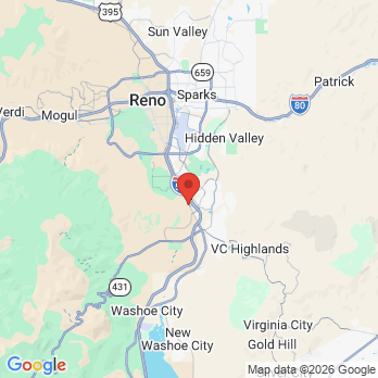 Map to Dicus Family Dentistry office in Reno, NV