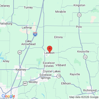 Map to  office in Lawson, MO