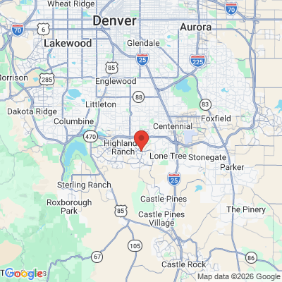 Map to  office in Highlands Ranch, CO